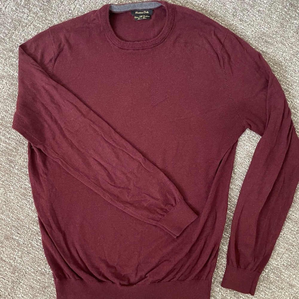 Men’s Massimo Dutti Crew Neck Sweater, Sz M